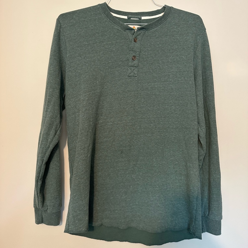 Marine Layer - Marge Green Buttoned Sweater